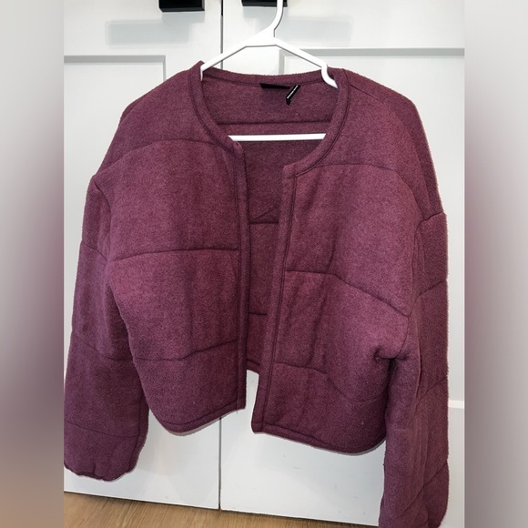 Out From Under Urban Outfitters Quilted Allie Puffer Jacket Purple - Picture 6 of 6